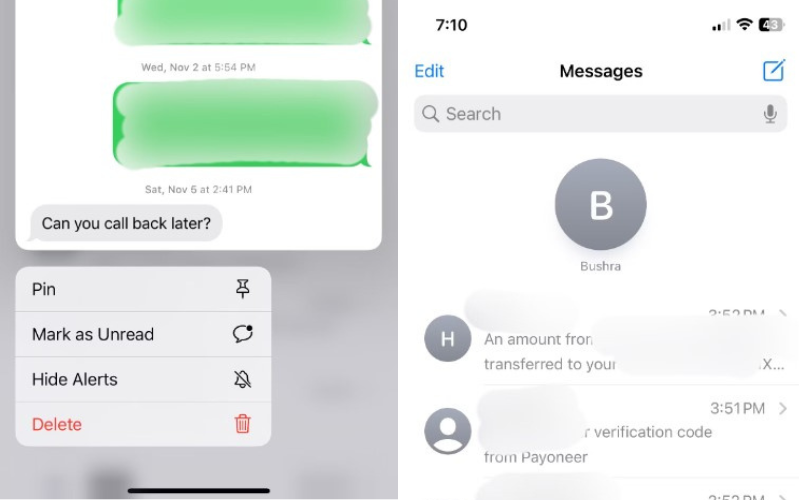 Tính năng iMessage ẩn cực thú vị trên iPhone Ghim một cuộc trò chuyện lên đầu