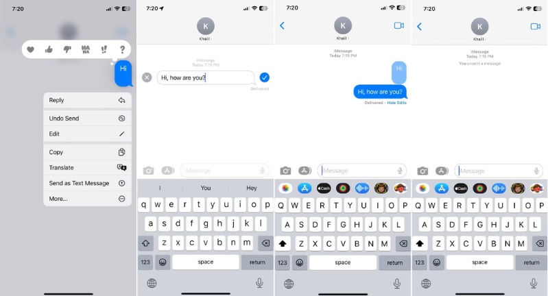 Tính năng iMessage ẩn cực thú vị trên iPhone Chỉnh sửa và hủy gửi tin nhắn