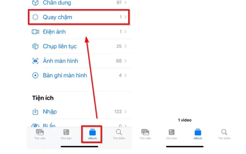 Truy cập vào Ảnh trên iPhone