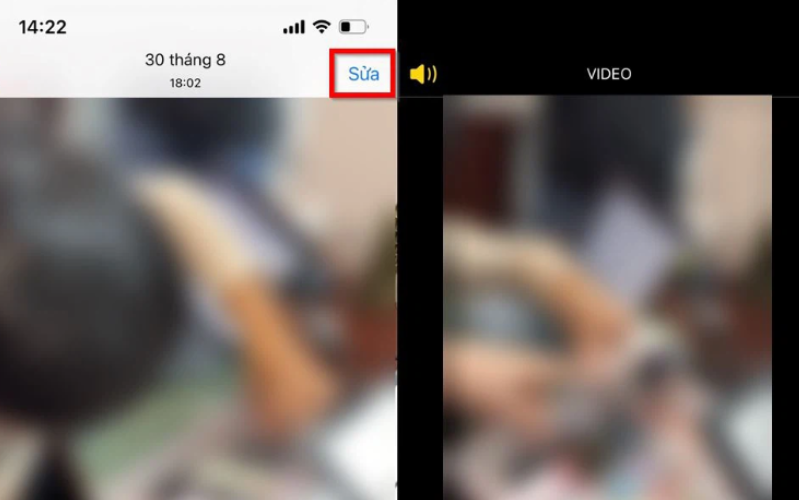 Chọn video Slow Motion mà bạn muốn tăng tốc độ