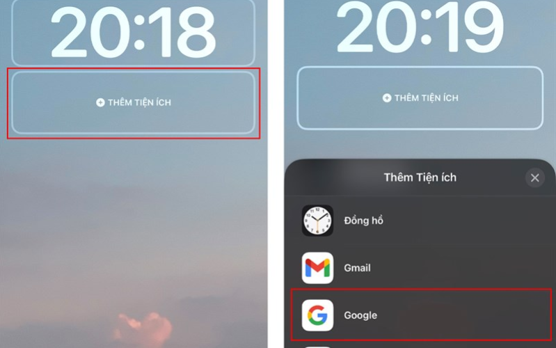 Cách thêm Google Lens vào màn hình khoá iPhone Chọn Google trong danh sách tiện ích để thêm widget này vào màn hình khóa của bạn.