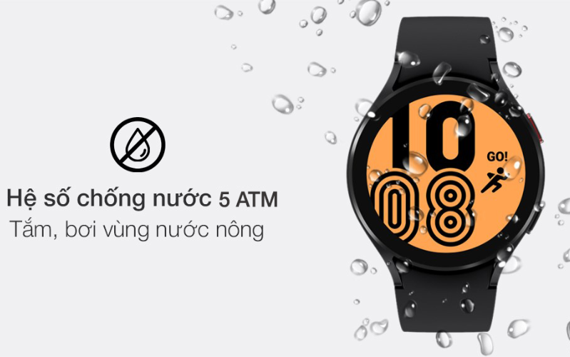 Với chuẩn chống nước 5 ATM - ISO 22810:2010