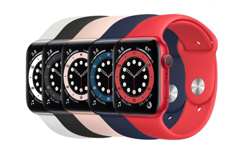 Apple Watch Series 6 - 44mm - LTE - mặt nhôm, dây cao su - Cũ chính hãng