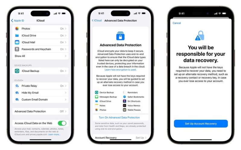 Chế độ bảo mật mới trên iCloud