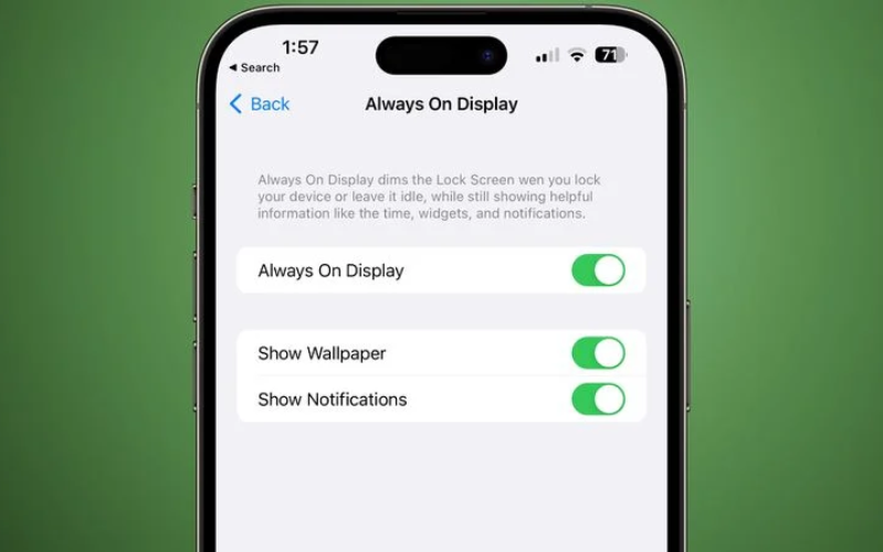 Các tính năng của iOS 16.2 iOS 16.2 bổ sung hai nút chuyển đổi để tắt hình nền và thông báo