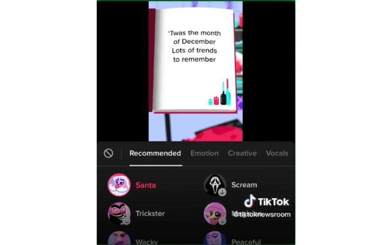 TikTok cập nhật tính năng chuyển văn bản thành giọng nói ông già Noel