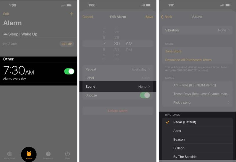 Báo thức không hoạt động trên iPhone Báo thức không hoạt động trên iPhone