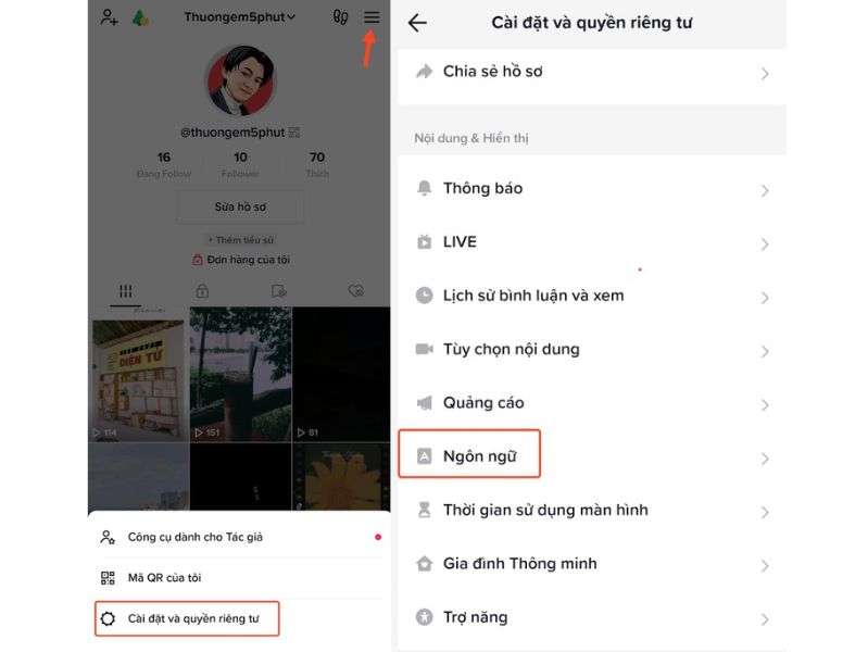 Cách bật tính năng dịch phụ đề trên TikTok Cách bật tính năng dịch phụ đề trên TikTok