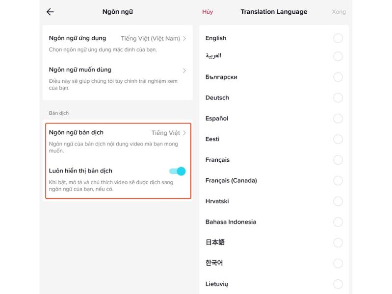 Cách bật tính năng dịch phụ đề trên TikTok Cách bật tính năng dịch phụ đề trên TikTok