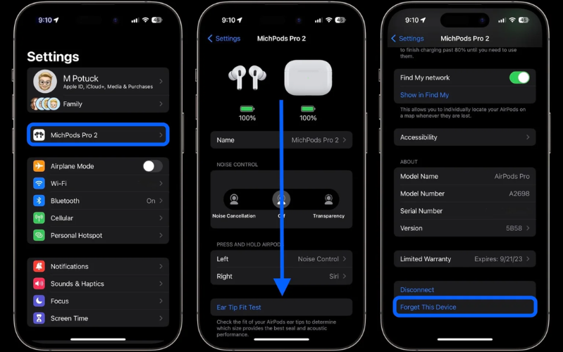 Cách khôi phục cài đặt gốc cho AirPods và AirPods Pro