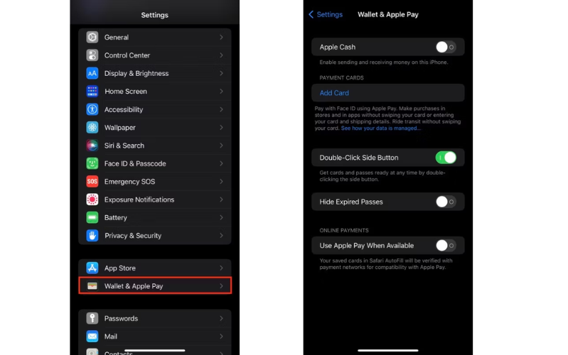 Vô hiệu hóa Wallet