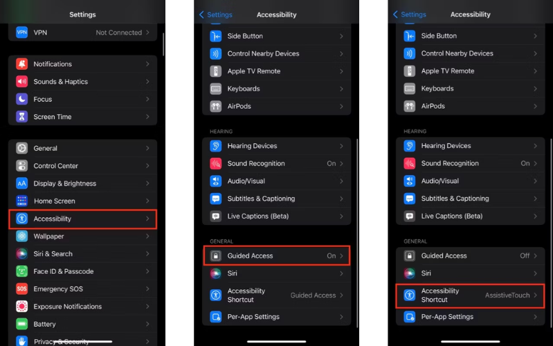Vô hiệu hóa phím tắt trợ năng