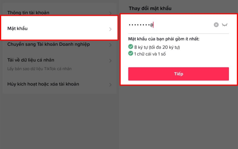 Nâng cao bảo mật TikTok Hãy tạo ngay cho mình một mật khẩu mạnh