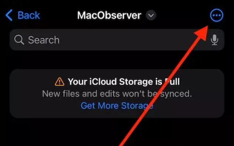 Xóa phông ảnh nhiều ảnh cùng lúc trên iOS 16 Nhấn vào nút ba chấm ở góc trên bên phải.