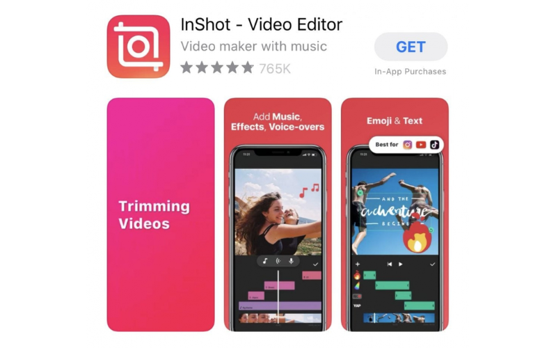 Tải xuống InShot từ App Store và khởi chạy ứng dụng.