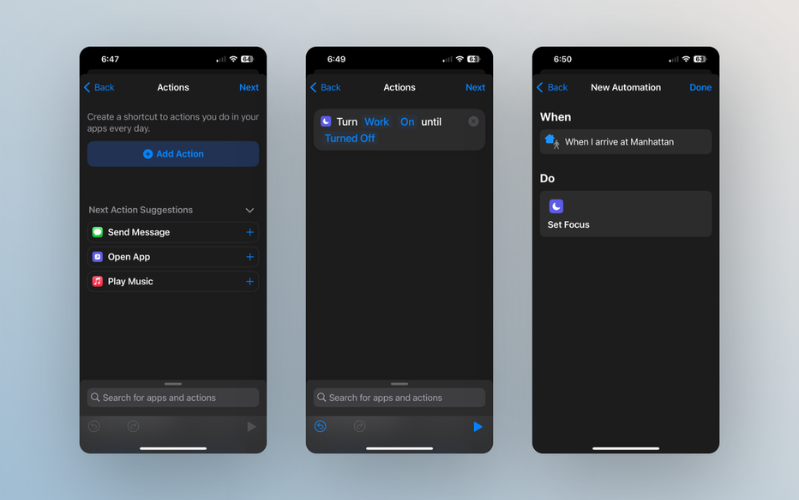 Tạo thẻ thông báo rời khỏi vị trí trên iPhone