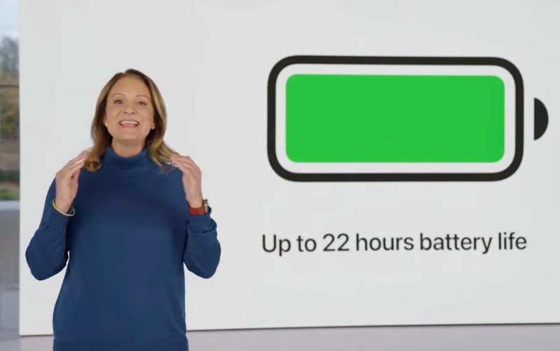 MacBook Pro M2 có thời lượng pin dài hơn 1 giờ để phát lại video