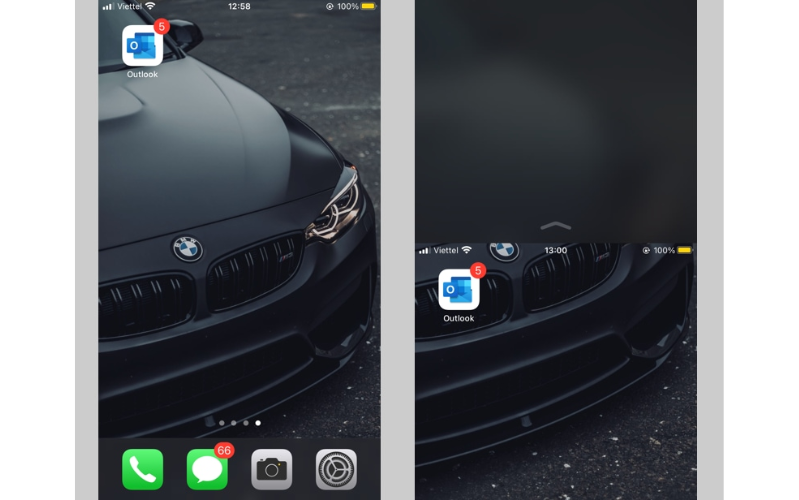 sử dụng iPhone bằng một tay Chế độ một tay trên iphone