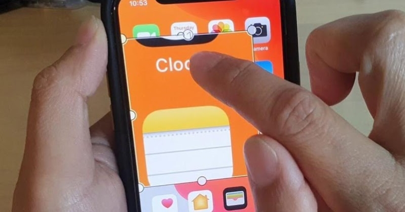 sử dụng iPhone bằng một tay Sử dụng thu phóng hiển thị trên iphone