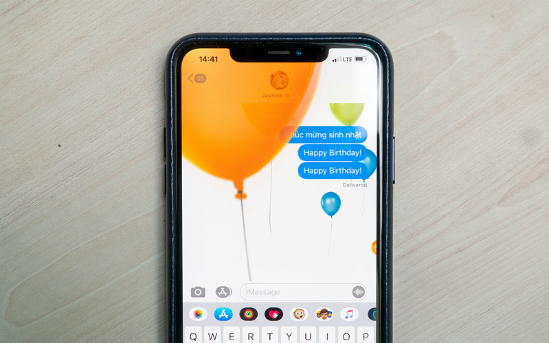 như vậy, iphone của bạn có thể tự động gửi lời chúc tới những người thân yêu