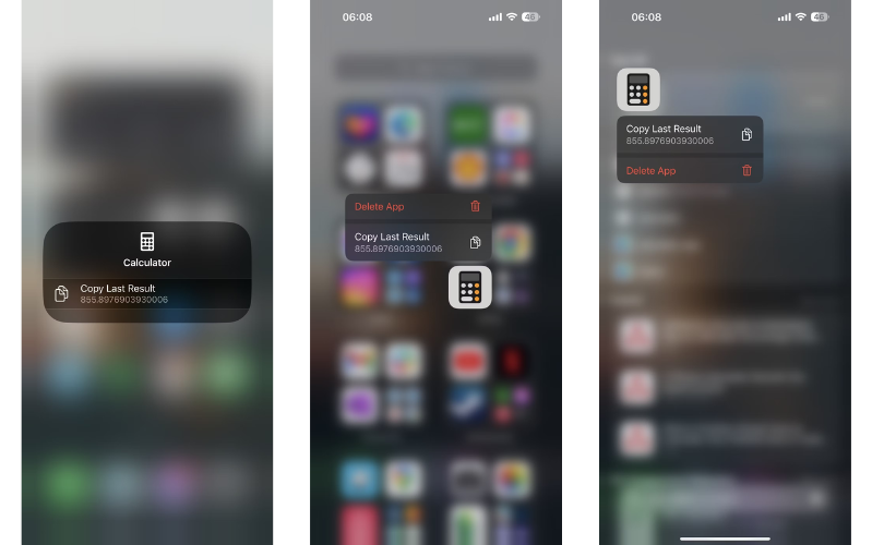 Sao chép kết quả tính toán cuối cùng