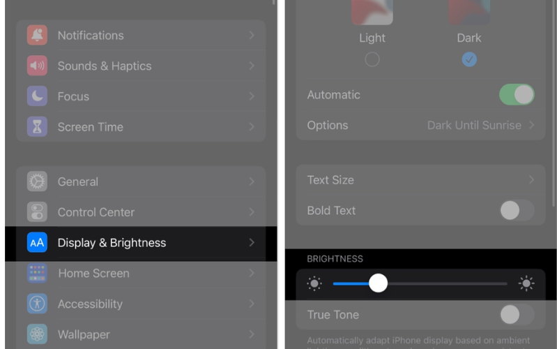 Cách khắc phục lỗi lưu ảnh màn hình iPhone Độ sáng màn hình của bạn càng cao sẽ càng cần nhiều pixel làm việc hơn