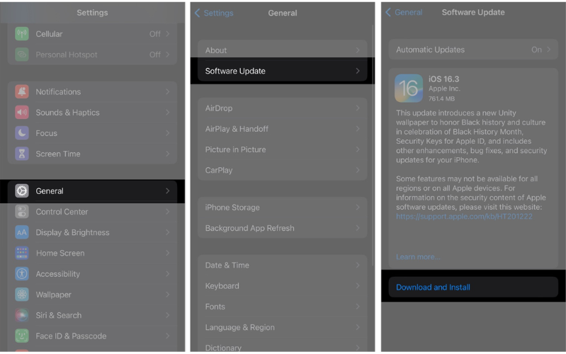 Cách khắc phục lỗi lưu ảnh màn hình iPhone Phiên bản iOS mới nhất giúp iPhone của bạn giảm thiểu những ảnh hưởng