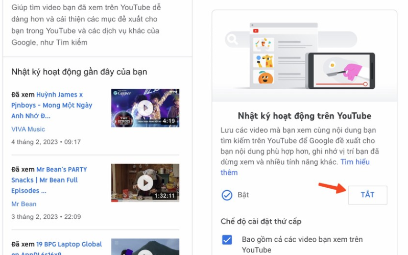 Cách chặn YouTube theo dõi hoạt động của bạn YouTube sẽ không lưu lại lịch sử những video bạn đã xem hay tìm khi bạn đã chặn theo dõi