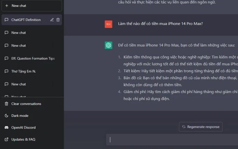 ChatGPT có câu trả lời toàn diện