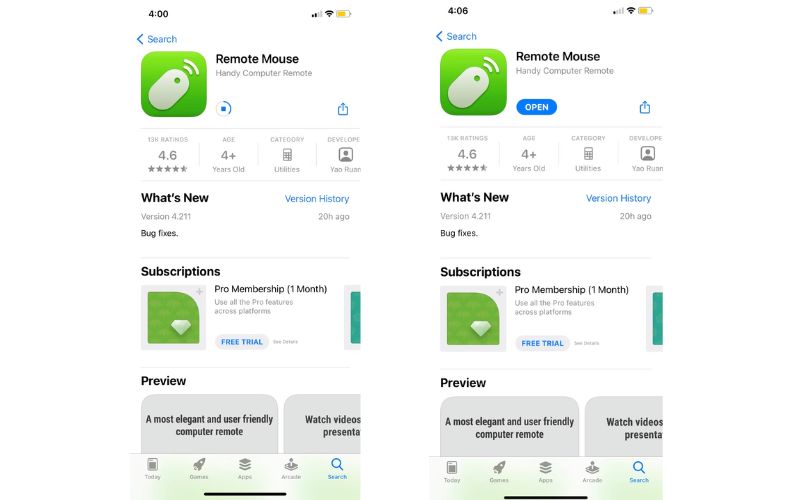 Bước 2: Đồng bộ hóa ứng dụng chuột không dây với iPhone và máy tính của bạn