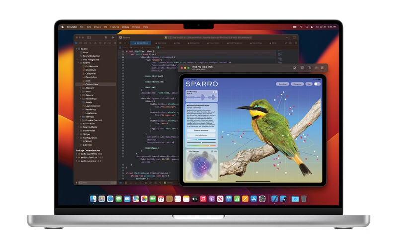 MacBook Pro 16 inch 2023 M2 Pro Các góc được bo tròn một cách khéo léo giúp giảm thiểu móp méo khi va đập
