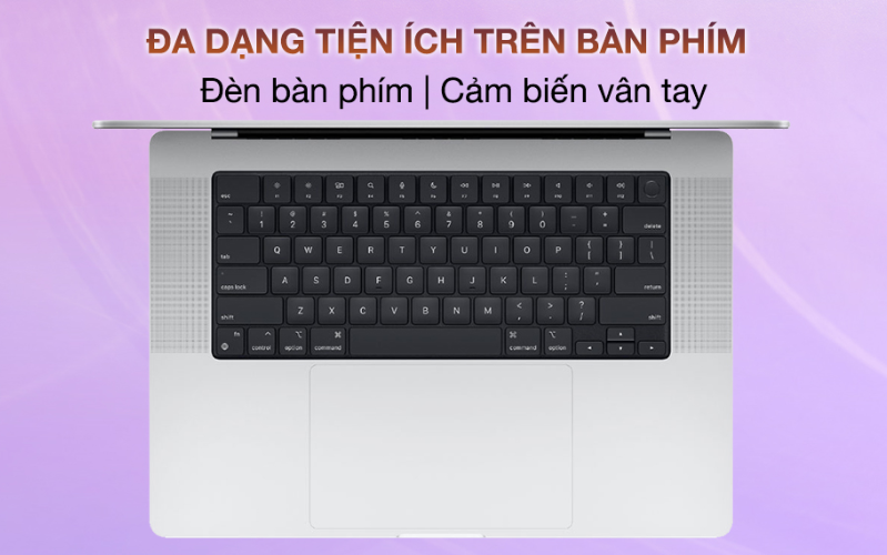 MacBook Pro 16 inch 2023 M2 Pro Magic keyboard mang đến trải nghiệm gõ phím êm mượt và có độ nảy tốt