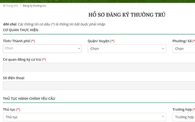 cách đăng kí thường trú, tạm trú online cách đăng kí thường trú, tạm trú online