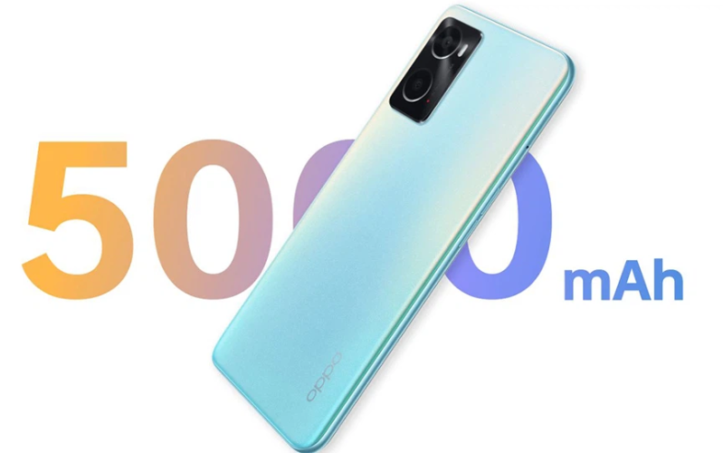 OPPO A76 cũ Sản phẩm được trang bị viên pin với dung lượng 5.000 mAh