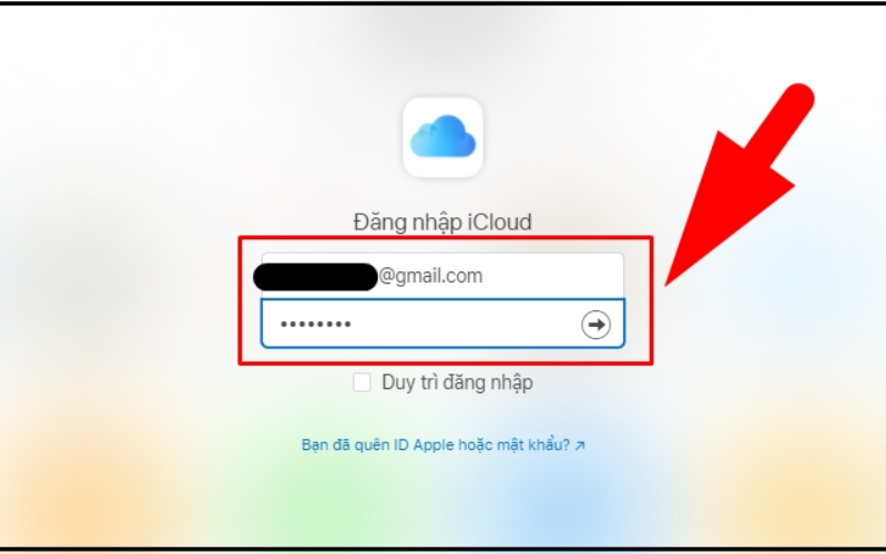 cách xóa iCloud khỏi iPhone bị mất Truy cập vào Website của Apple