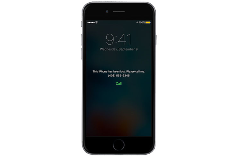 cách xóa iCloud khỏi iPhone bị mất Nhập vào đoạn tin nhắn mà bạn muốn hiển thị ở máy bị mất.