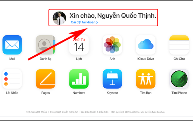 cách xóa iCloud khỏi iPhone bị mất Đăng nhập vào Website bằng tài khoản Apple ID của bạn