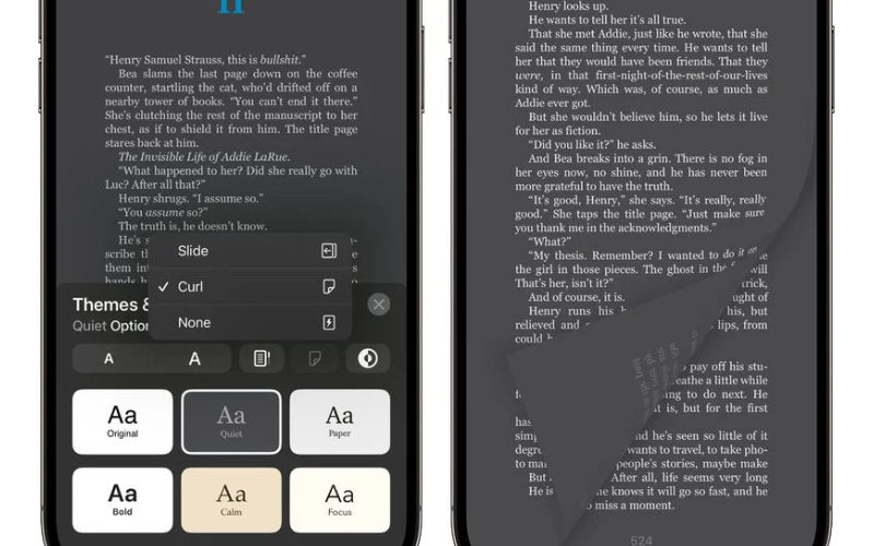 Phát hành iOS 16.4 beta 2 Apple đã điều chỉnh Apple Books để bỏ hoạt ảnh lật trang truyền thống
