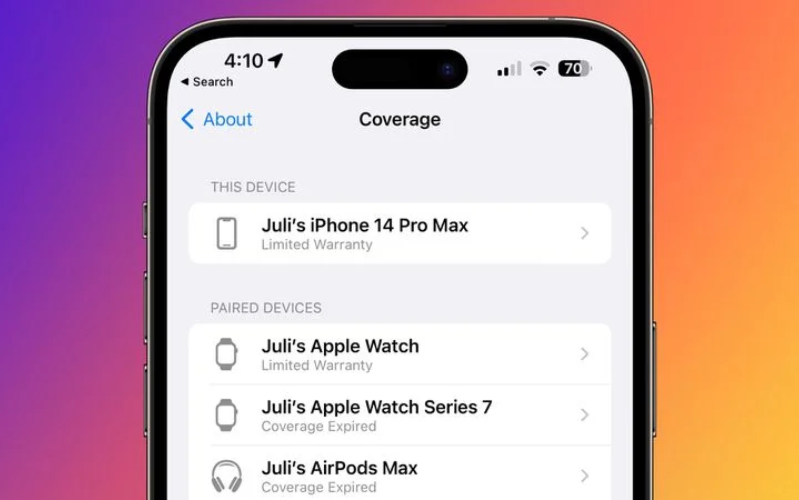 Phát hành iOS 16.4 beta 2 liệt kê những thiết bị Apple của bạn có AppleCare +