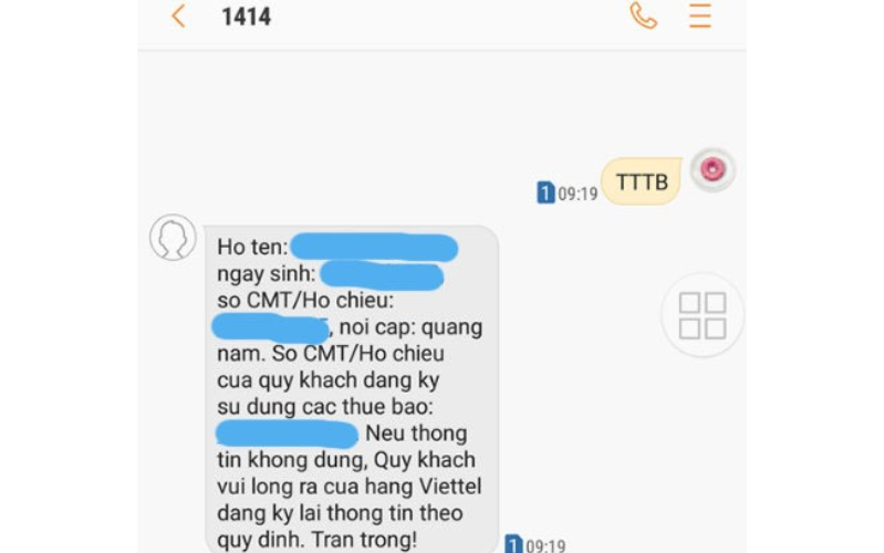 Cách tra cứu số điện thoại chuẩn hóa thông tin thông tin cá nhân không chính xác thì bạn nên thực hiện việc cập nhật thông tin thuê bao càng sớm càng tốt