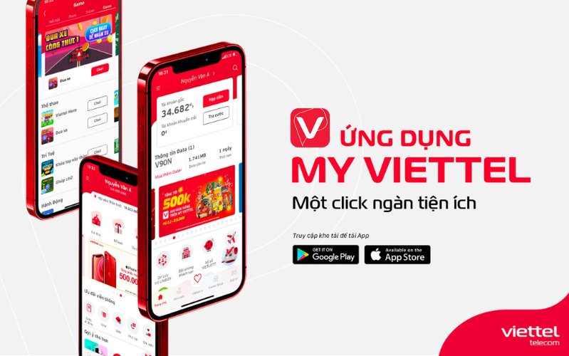 Cách tra cứu số điện thoại chuẩn hóa thông tin bạn có thể vào Google Play hoặc App Store và cài ứng dụng My Viettel