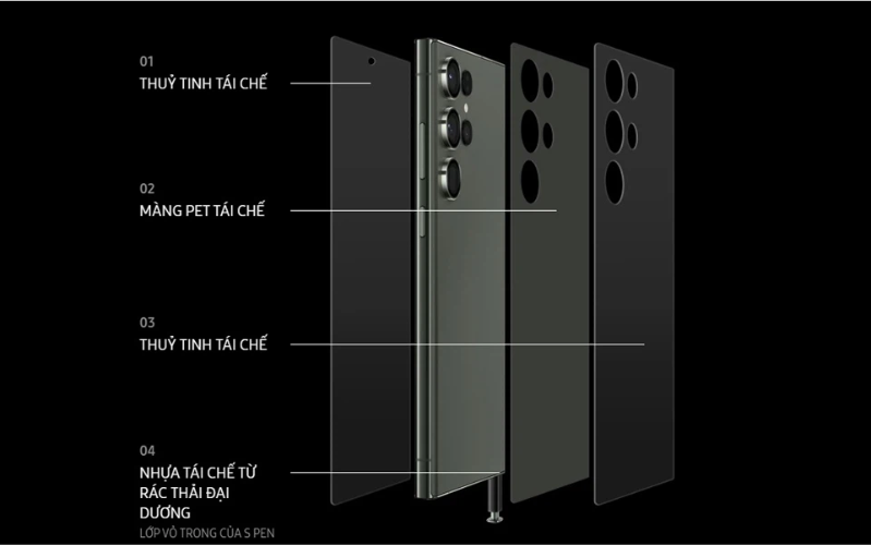 Samsung đã sử dụng gấp đôi linh kiện tái chế