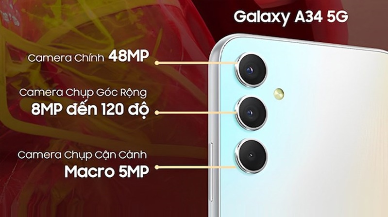Cải tiến camera trên Samsung Galaxy A34 5G