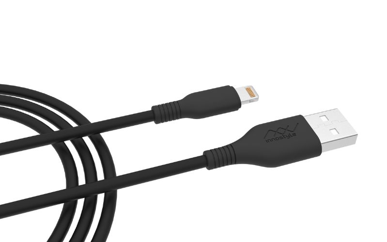 Cáp Innostyle Jazzy A to lightning 1.5M Black Cáp sạc nhanh Innostyle Jazzy A