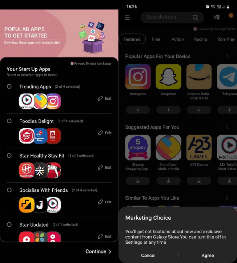 Bỏ chọn những ứng dụng không cần thiết