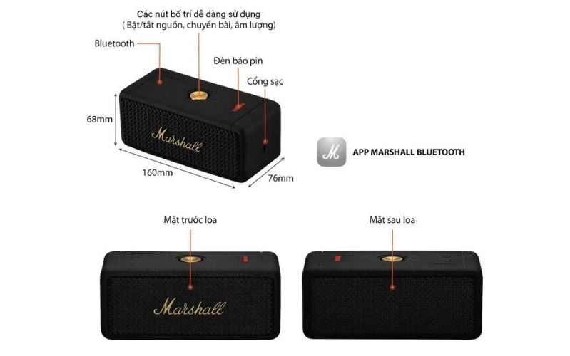 Loa Marshall Emberton 2 Công nghệ Loa Marshall Emberton 2 tiên tiến