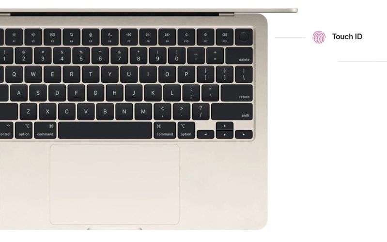 Macbook Air 2022 Touch ID