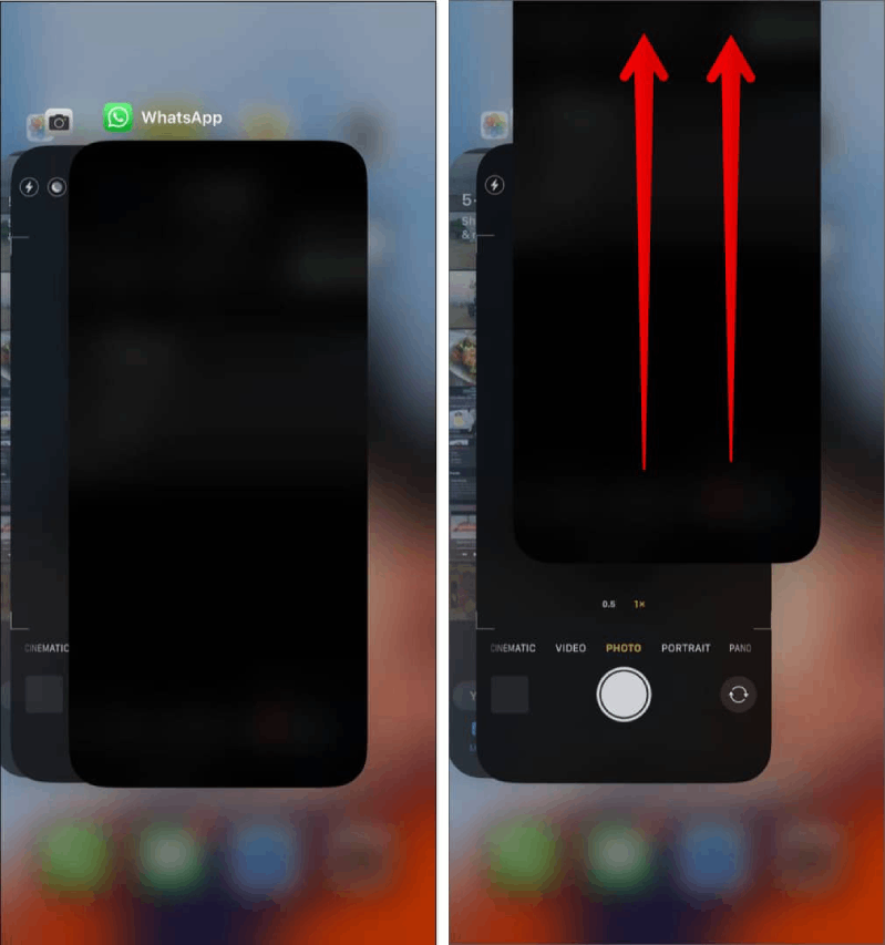 Sửa lỗi Google Search không hoạt động trên iPhone Tắt các ứng dụng đang mở