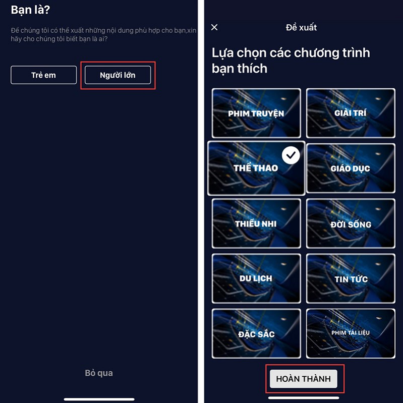  truy cập vào ứng dụng VTV Go