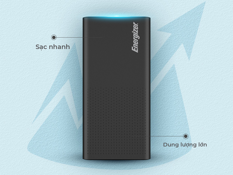 Sạc dự phòng Energizer 20,000mAh/ 3.7V Li-Polymer Đến từ thương hiệu uy tín